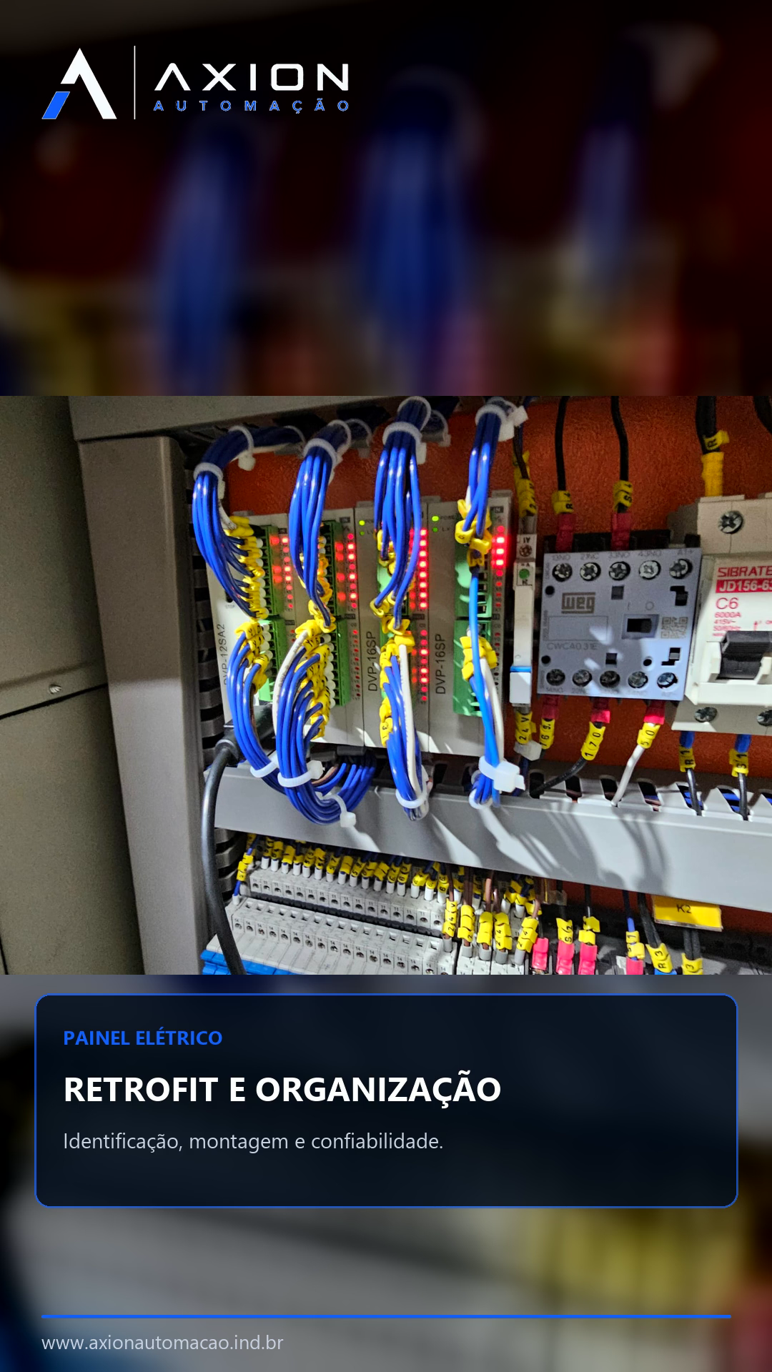 Retrofit elétrico em painel de montadora de tampas